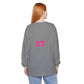 Long Sleeve T-Shirt — Vibrant Pink & Purple Surf Wave Art