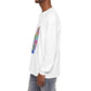Long Sleeve T-Shirt — Colorful Abstract Leaf Art (ST Back Print)
