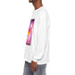 Long Sleeve T-Shirt — Vibrant Pink & Purple Surf Wave Art