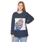 Long Sleeve T-Shirt — Colorful Abstract Leaf Art (ST Back Print)
