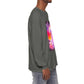 Long Sleeve T-Shirt — Vibrant Pink & Purple Surf Wave Art