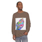 Long Sleeve T-Shirt — Colorful Abstract Leaf Art (ST Back Print)