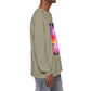 Long Sleeve T-Shirt — Vibrant Pink & Purple Surf Wave Art