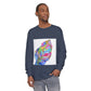 Long Sleeve T-Shirt — Colorful Abstract Leaf Art (ST Back Print)
