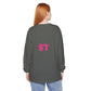 Long Sleeve T-Shirt — Colorful Abstract Leaf Art (ST Back Print)