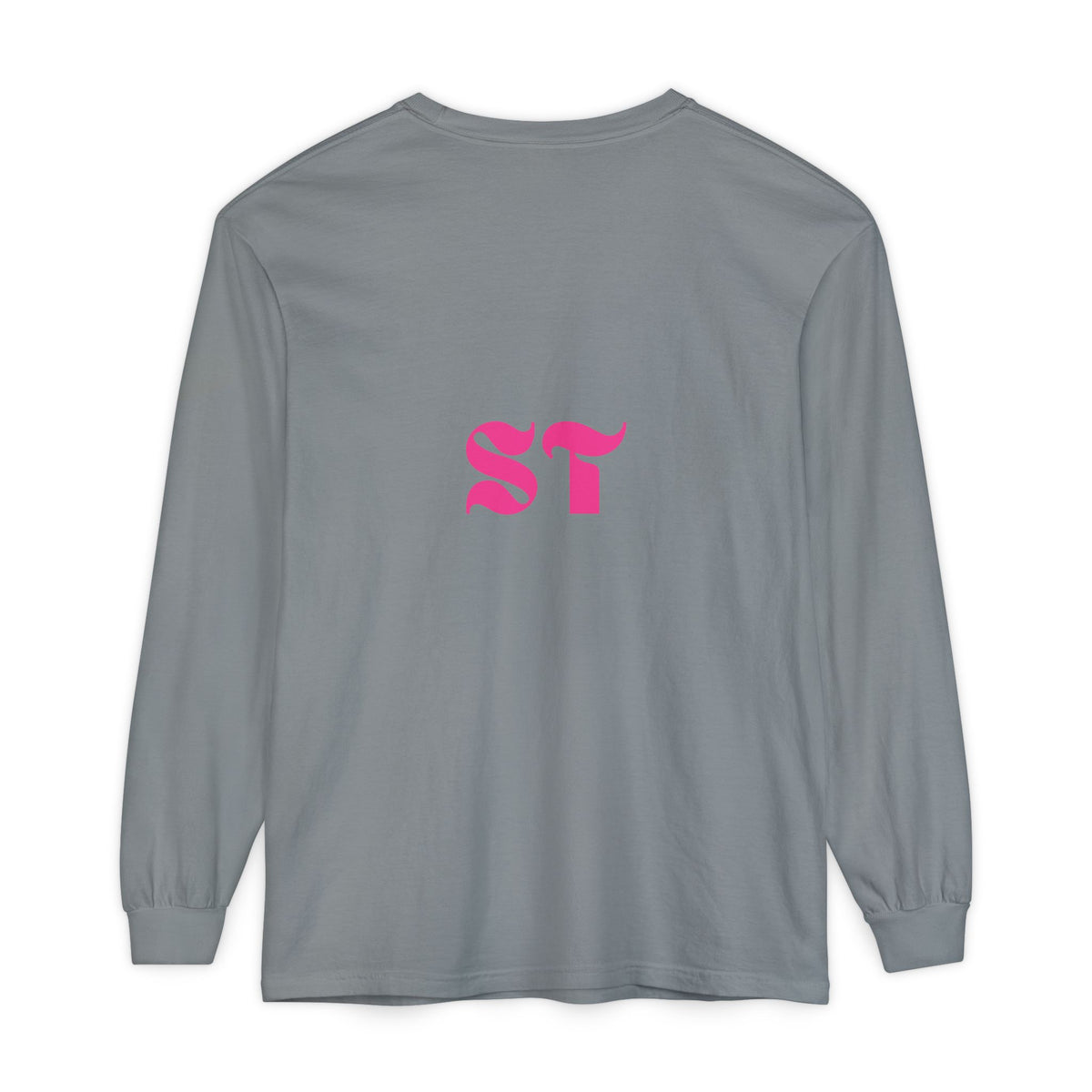 Long Sleeve T-Shirt — Colorful Abstract Leaf Art (ST Back Print)