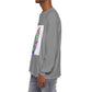 Long Sleeve T-Shirt — Colorful Abstract Leaf Art (ST Back Print)