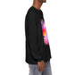 Long Sleeve T-Shirt — Vibrant Pink & Purple Surf Wave Art