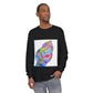 Long Sleeve T-Shirt — Colorful Abstract Leaf Art (ST Back Print)
