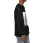 Long Sleeve T-Shirt — Colorful Abstract Leaf Art (ST Back Print)