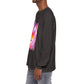 Long Sleeve T-Shirt — Vibrant Pink & Purple Surf Wave Art