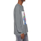 Long Sleeve T-Shirt — Colorful Abstract Leaf Art (ST Back Print)