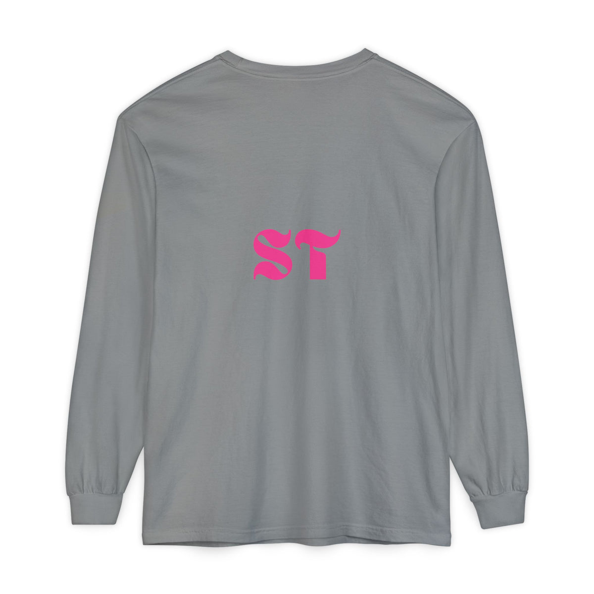 Long Sleeve T-Shirt — Vibrant Pink & Purple Surf Wave Art