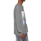 Long Sleeve T-Shirt — Colorful Abstract Leaf Art (ST Back Print)