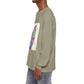 Long Sleeve T-Shirt — Colorful Abstract Leaf Art (ST Back Print)
