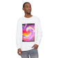 Long Sleeve T-Shirt — Vibrant Pink & Purple Surf Wave Art