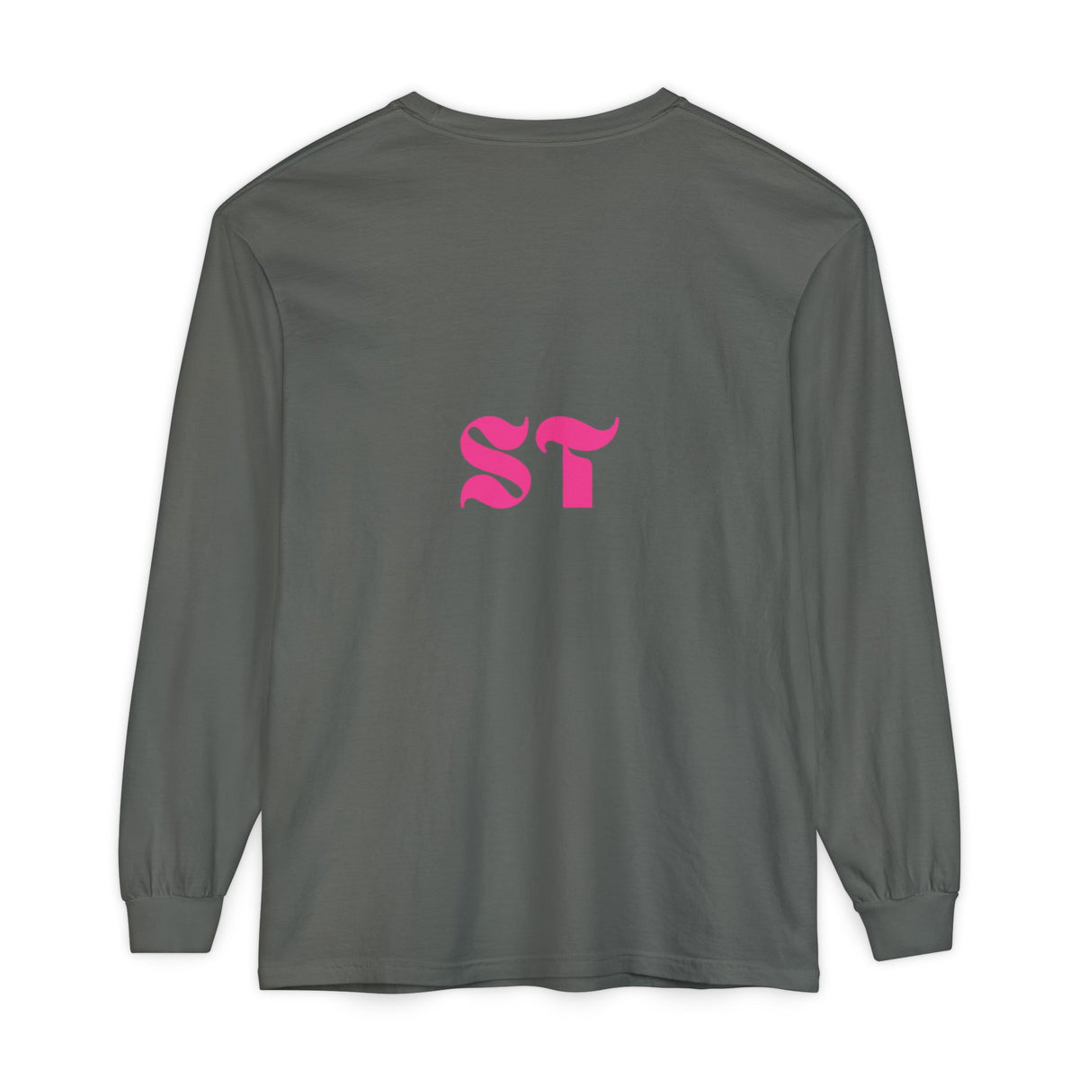 Long Sleeve T-Shirt — Vibrant Pink & Purple Surf Wave Art