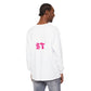 Long Sleeve T-Shirt — Colorful Abstract Leaf Art (ST Back Print)
