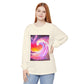 Long Sleeve T-Shirt — Vibrant Pink & Purple Surf Wave Art