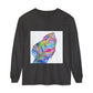 Long Sleeve T-Shirt — Colorful Abstract Leaf Art (ST Back Print)