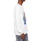 Long Sleeve T-Shirt — Colorful Abstract Leaf Art (ST Back Print)