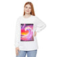 Long Sleeve T-Shirt — Vibrant Pink & Purple Surf Wave Art