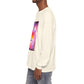 Long Sleeve T-Shirt — Vibrant Pink & Purple Surf Wave Art
