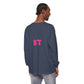Long Sleeve T-Shirt — Colorful Abstract Leaf Art (ST Back Print)