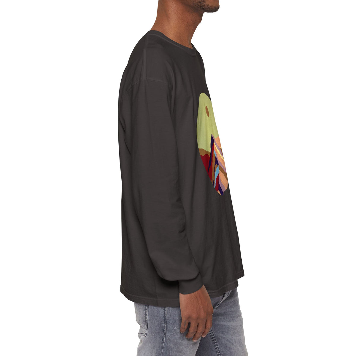 Abstract Sunset Mountains Long Sleeve Tee