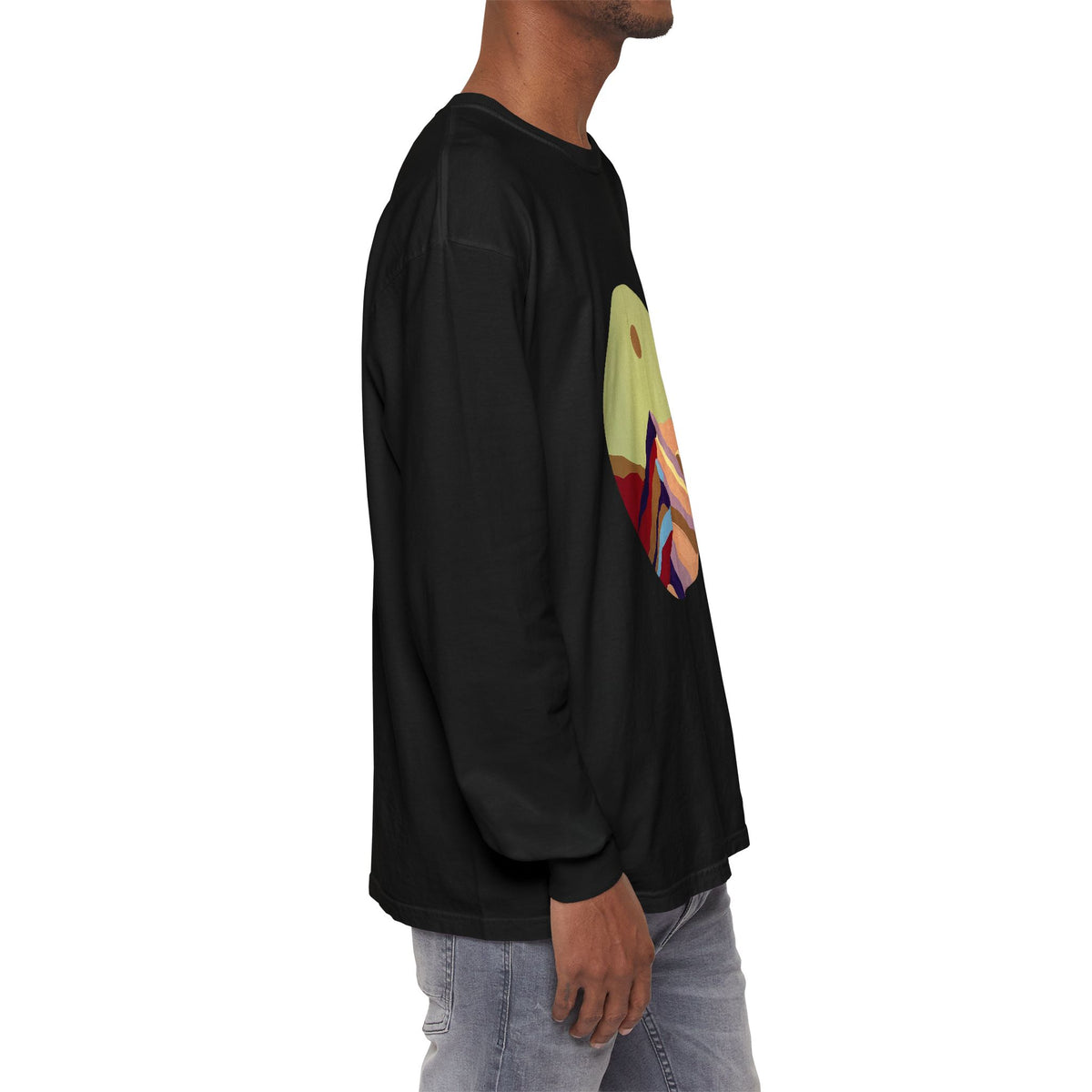Abstract Sunset Mountains Long Sleeve Tee