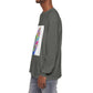 Long Sleeve T-Shirt — Colorful Abstract Leaf Art (ST Back Print)