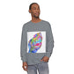 Long Sleeve T-Shirt — Colorful Abstract Leaf Art (ST Back Print)