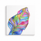 Colorful leaf painting on a white background